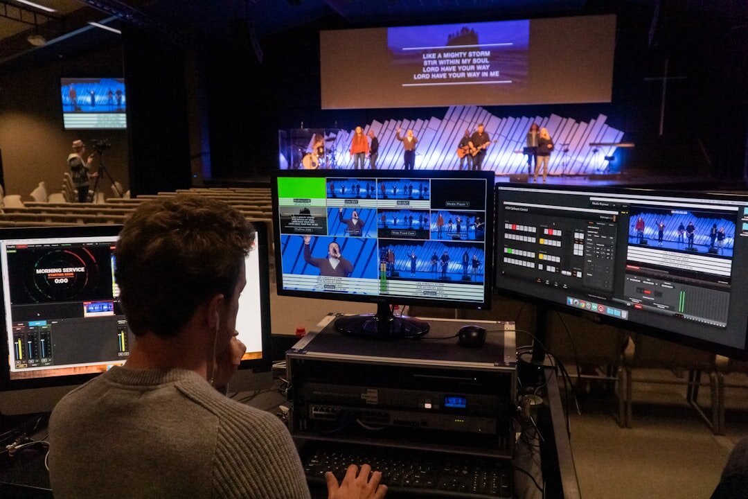 Breaking news production and broadcast setup